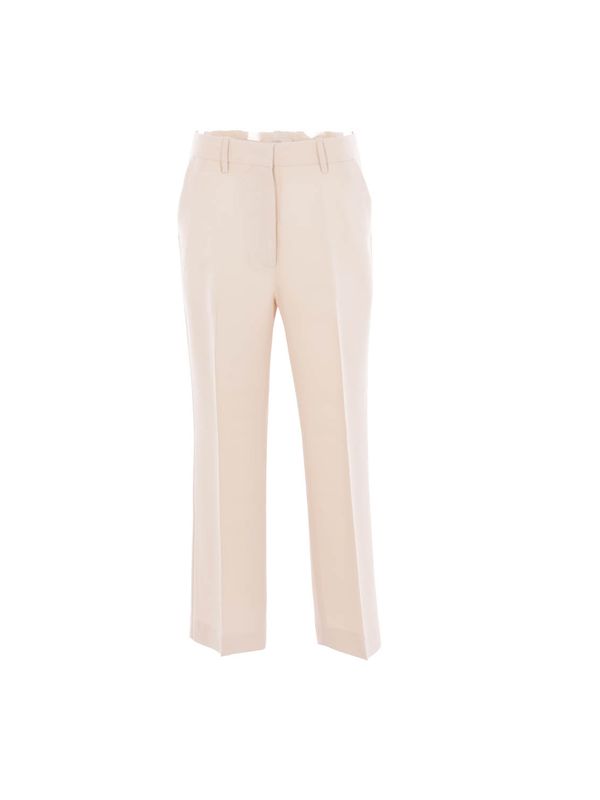 Straight Viscose Wool Pants