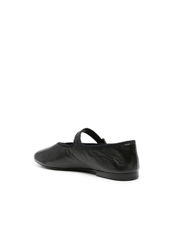 Ava Leather Flat Shoes