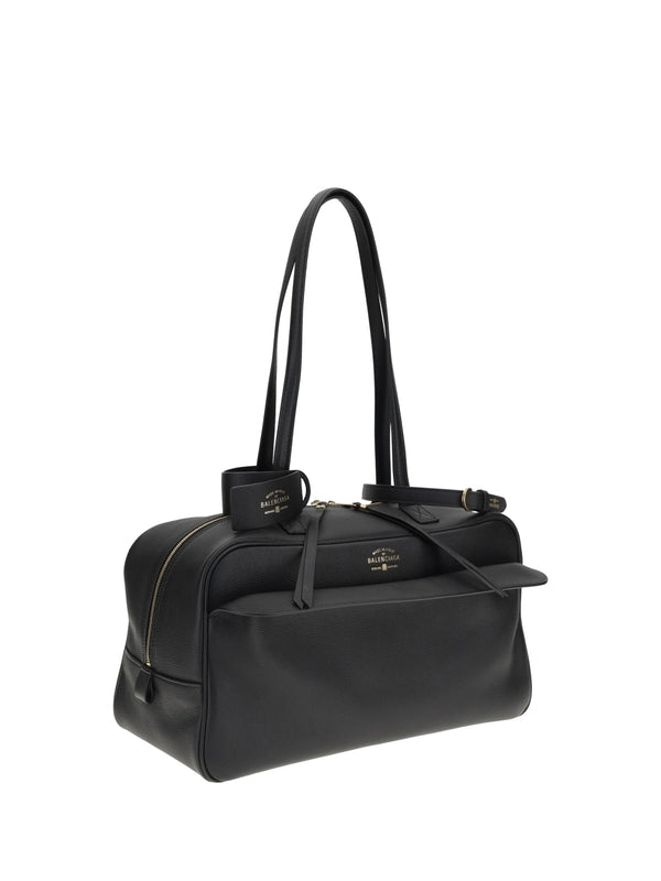 Balenciaga Carry Medium Black Tote Bags