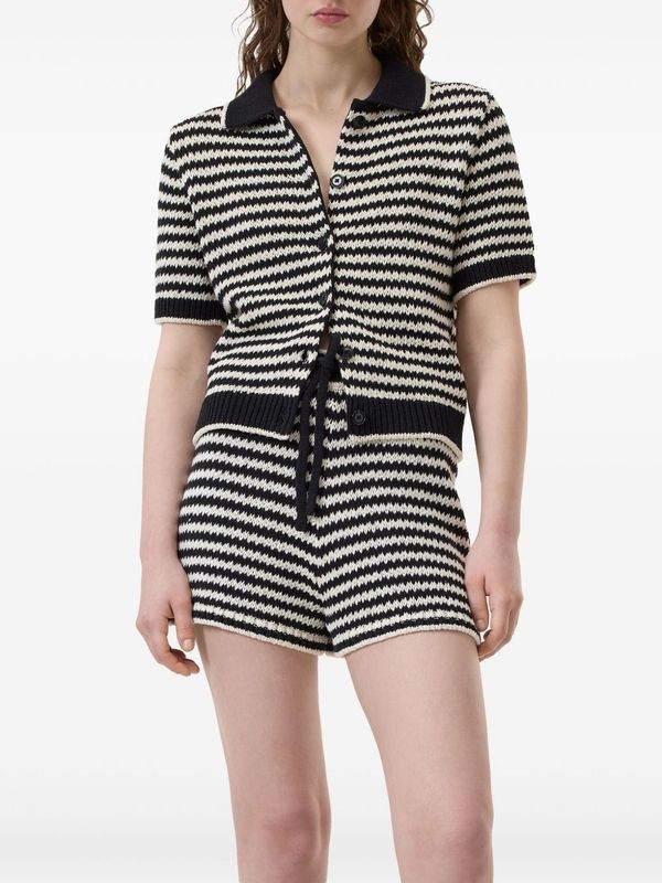 Stripe Knit
  Short Sleeve Shirt