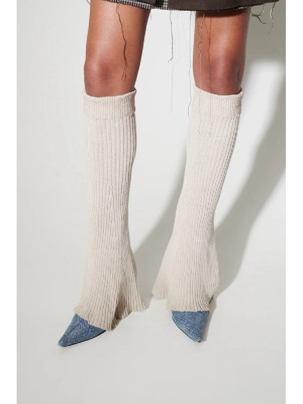 Ghost Knit Flare Leg Warmers