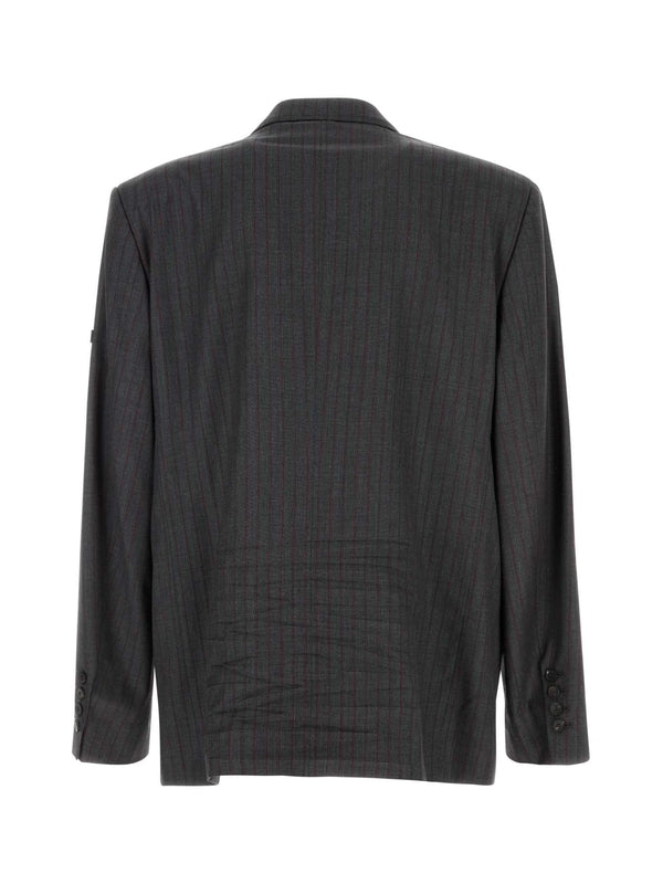 Stripe Wool Tailored Jacket