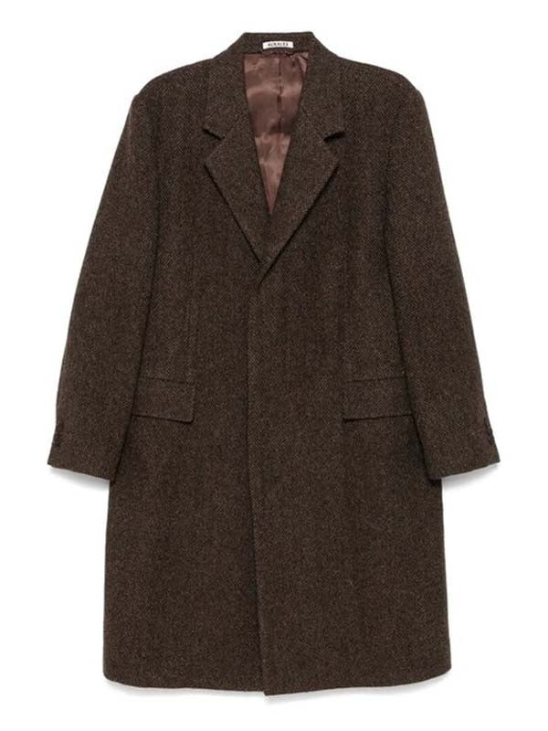 Lama Shetland Wool Tweed Coat