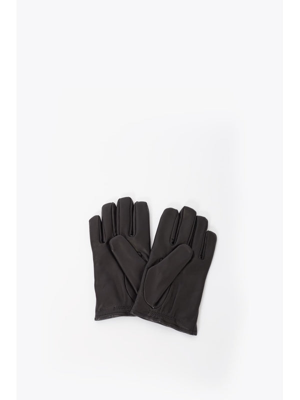 Logo Leather Gloves