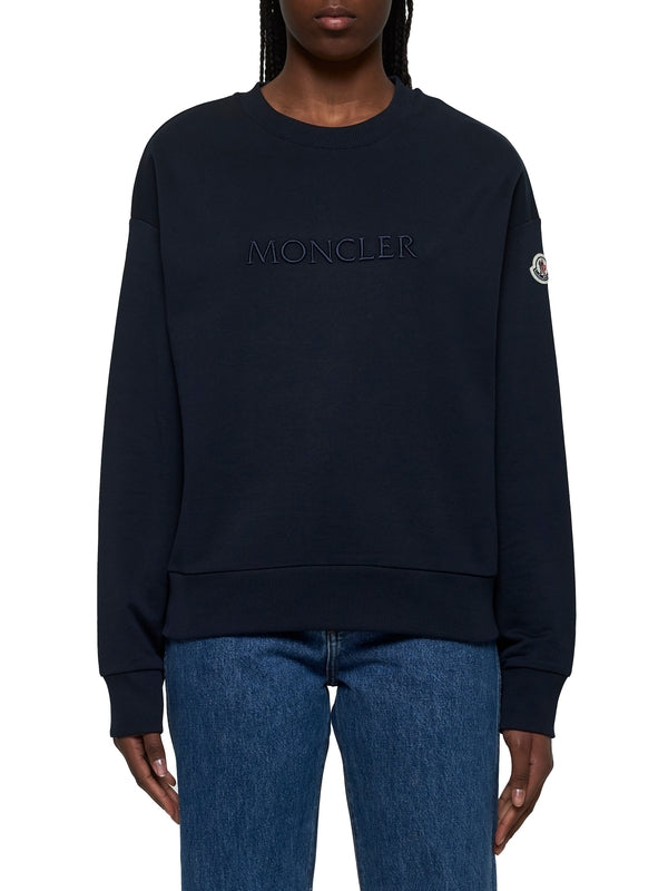 Logo Patch Embroidery Cotton Sweatshirt