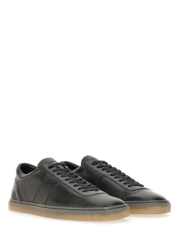 Black Cotton Lowtop Sneakers