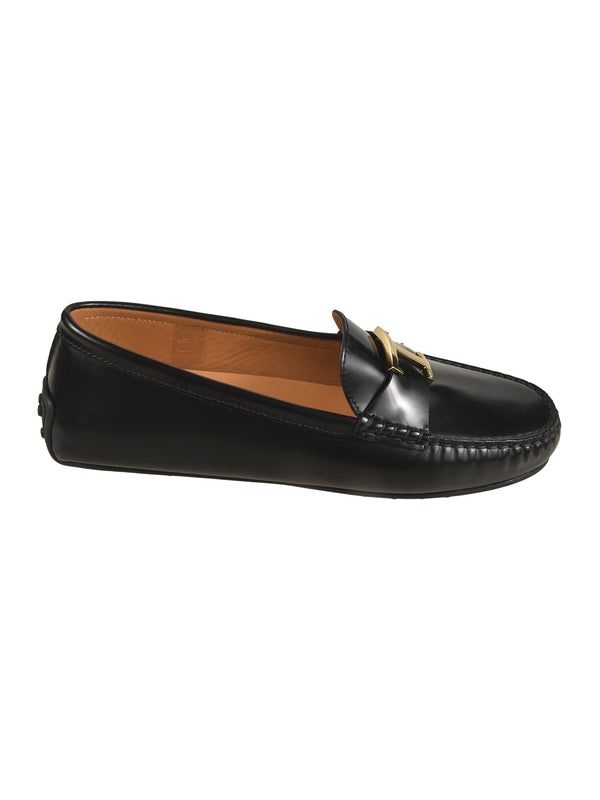 City Gommino Leather Flat Shoes