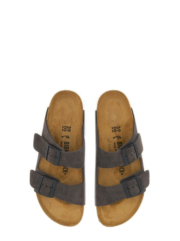 Arizona Double Buckle Suede Sandals