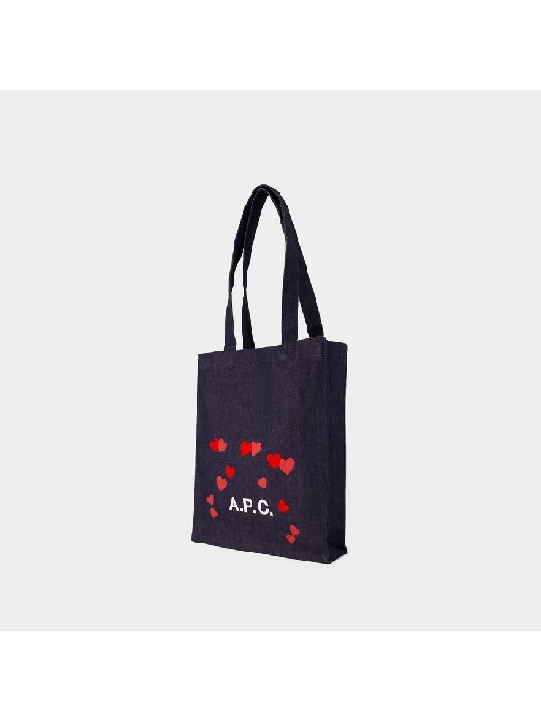 Valentine's Day Denim Tote Bag