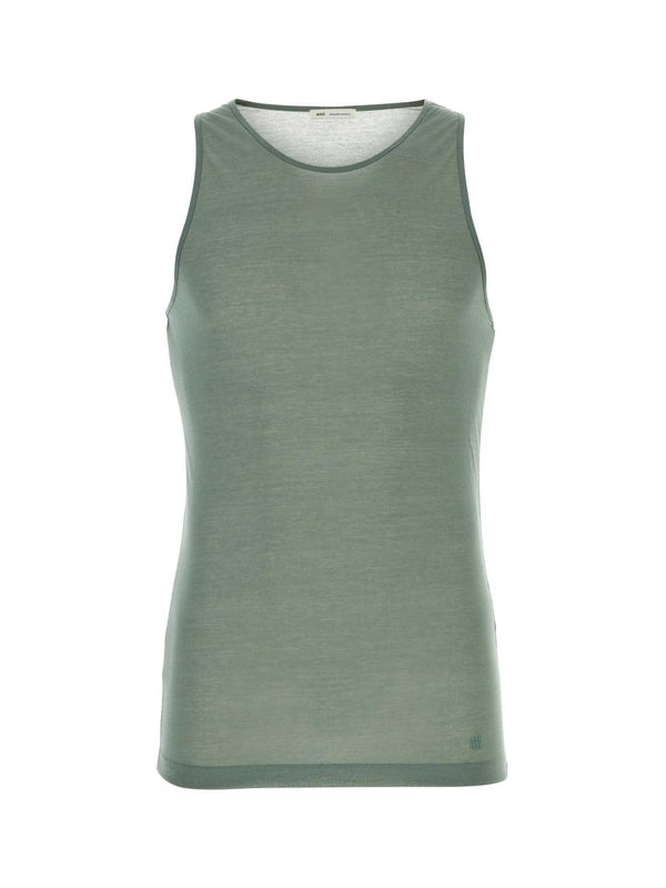 Crew Neck Sleeveless Top