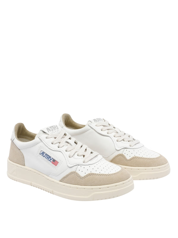 Autry Beige Low Top Sneakers