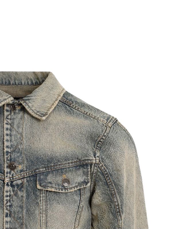 Cutout Detail Denim Jacket