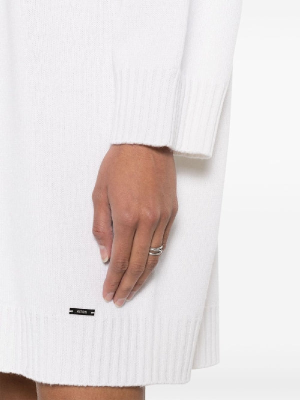 Turtleneck Cashmere Knit Dress