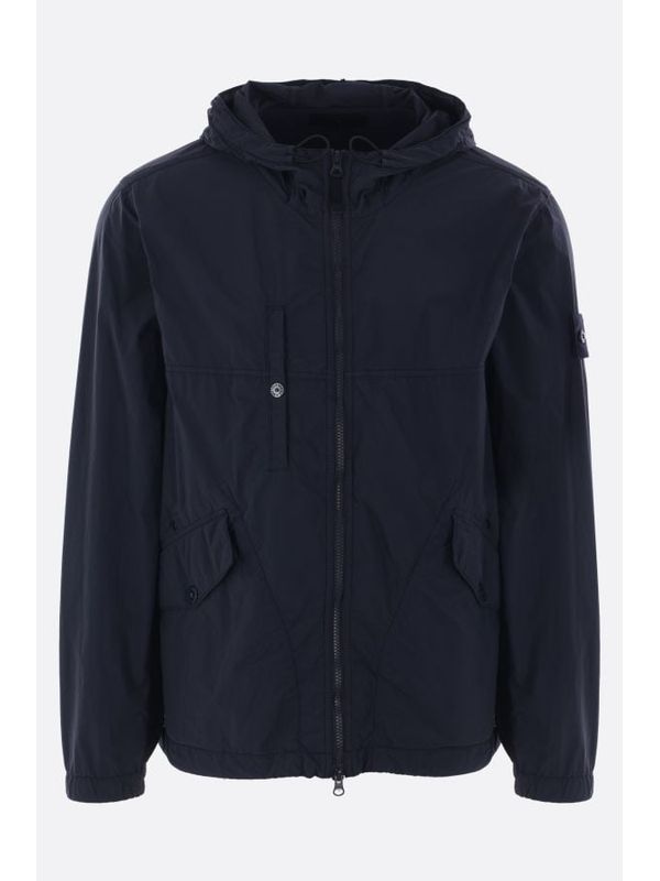 Wappen Patch Nylon Hood Zip-up Jacket