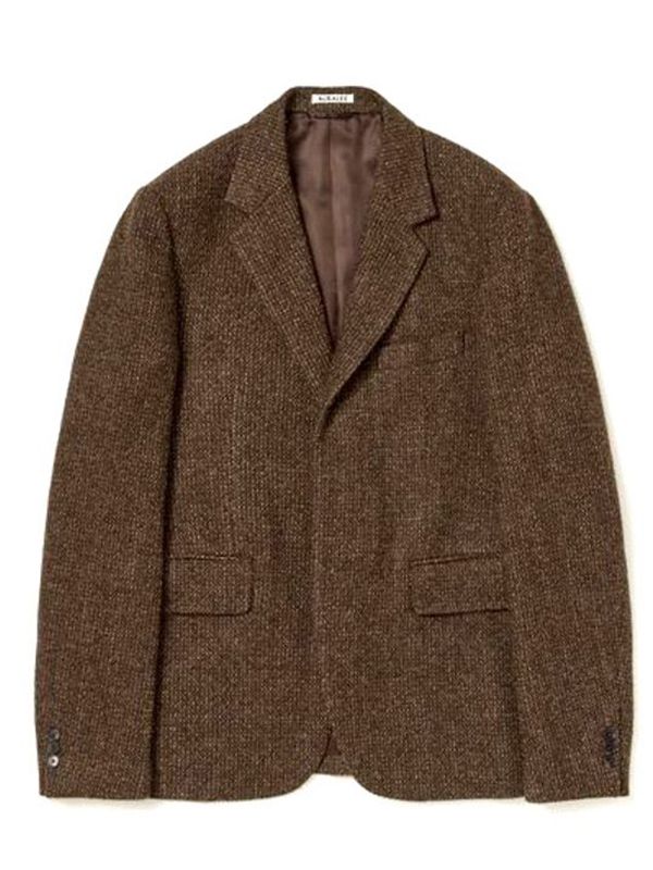 AURALEE - Lama Shetland Wool Tailored Jacket - Jente