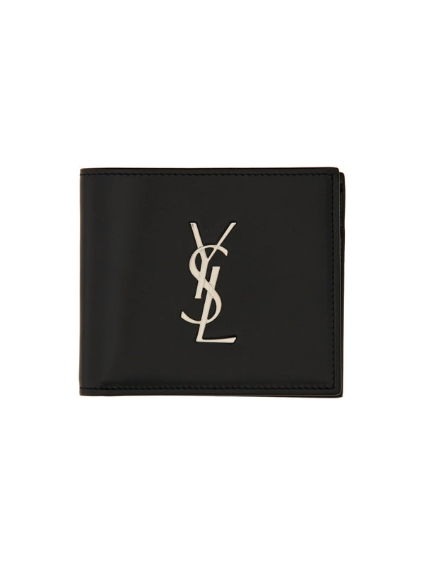 Cassandra Logo Detail Leather Wallet