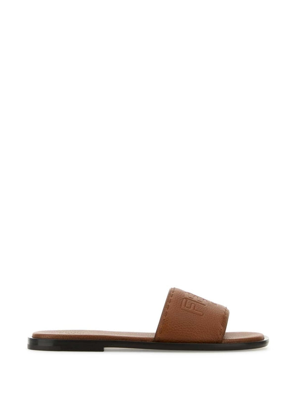 Fendi Brown Slides