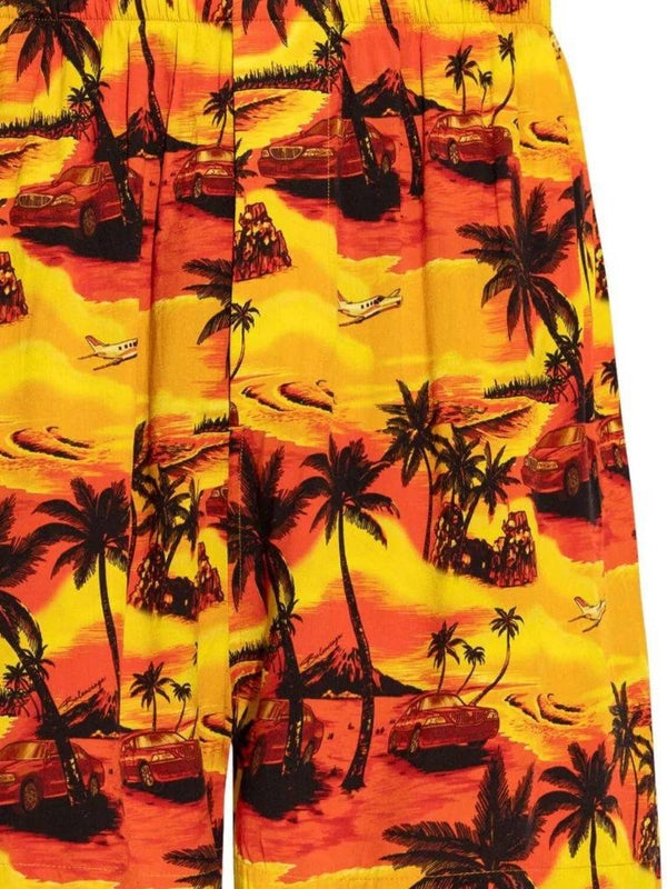 Allover Printing Pajama Shorts