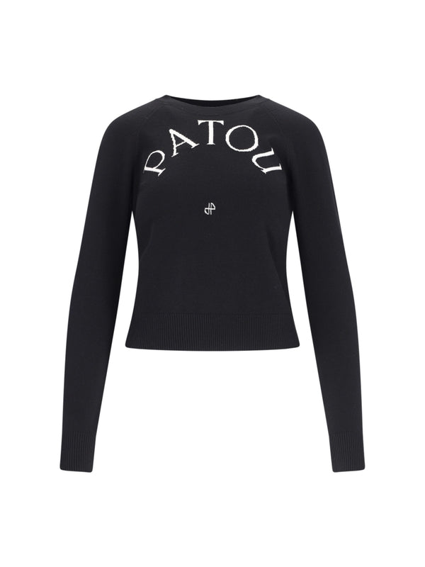 PATOU - Logo Wool Blend Knit - Jente