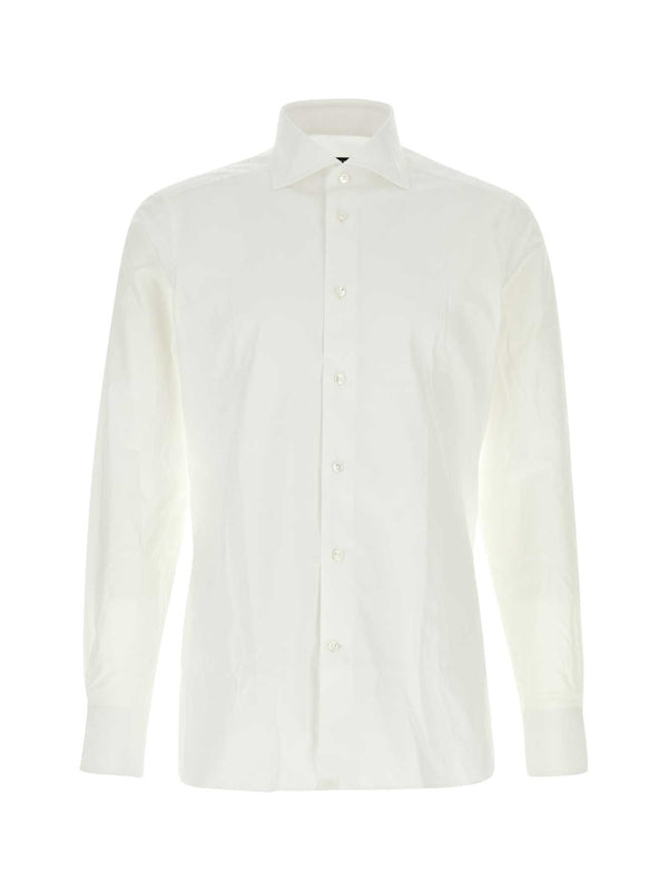 White Plain Cotton Shirt