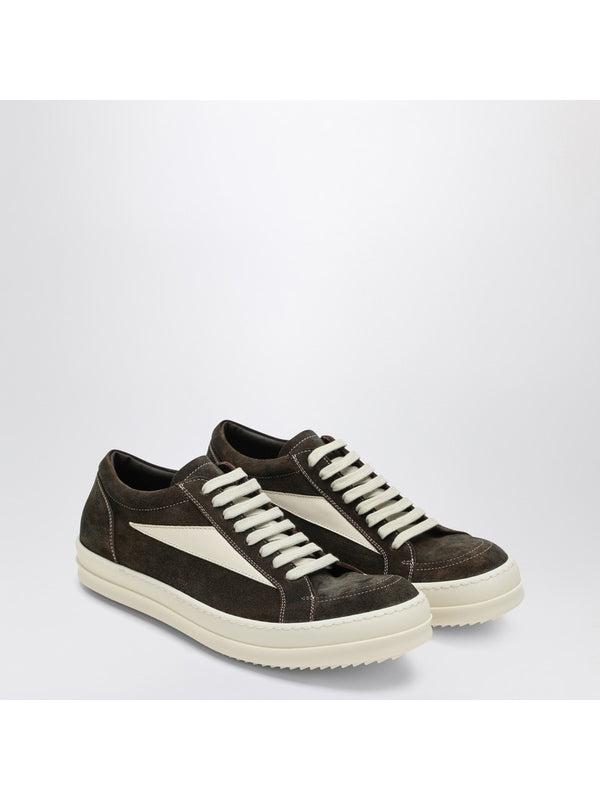 Rick Owens Brown Low Top Sneakers