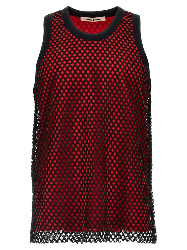 Mesh
  Sleeveless Top