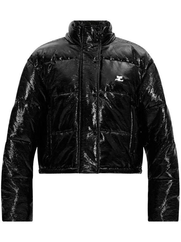 Logo Patch Vinyl High Neck Padding