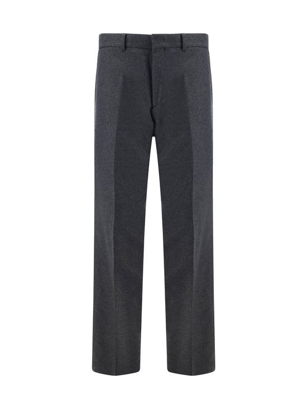 Straight Cashmere Tailored Pants
