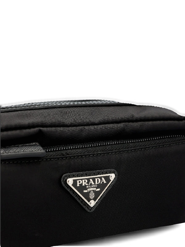 Triangle Logo Patch Re-nylon Pouch