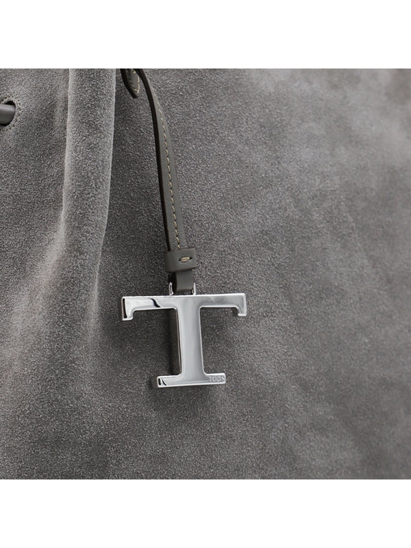 Tod'S Grey Tote Bags