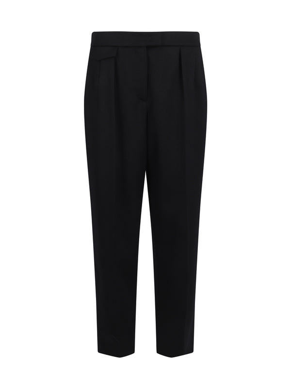 Double Pleats Wool Pants