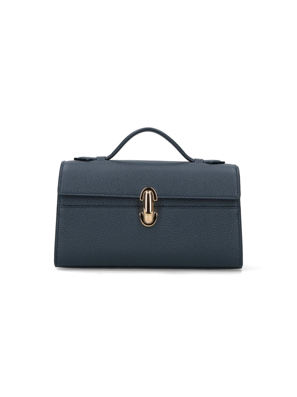 Savette Navy Tote Bags