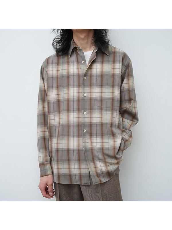 Check Pattern Wool Shirt
