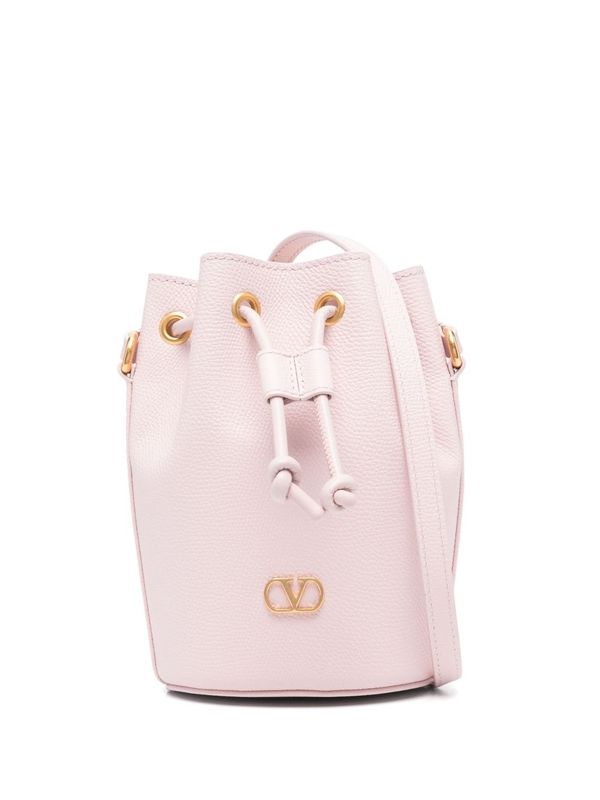 V Logo
  Decoration Leather Bucket Bag