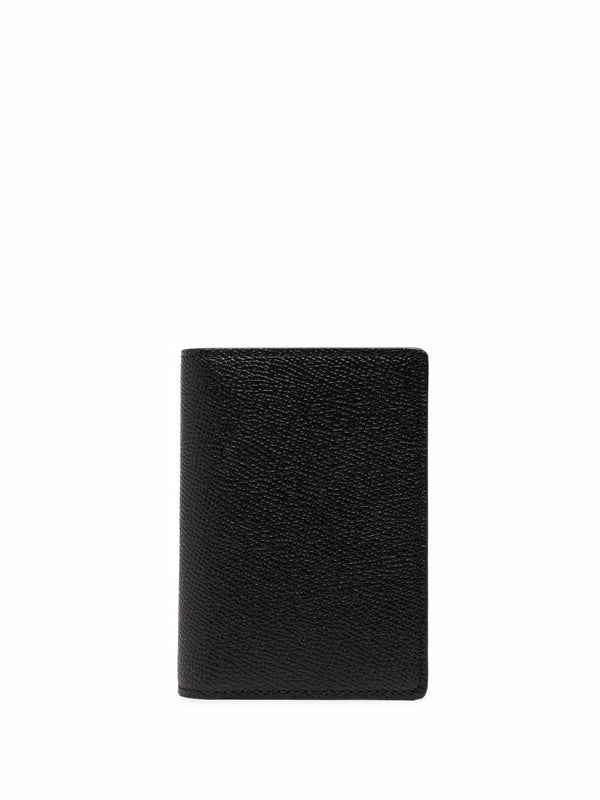 Stitch Logo Leather Card Wallet