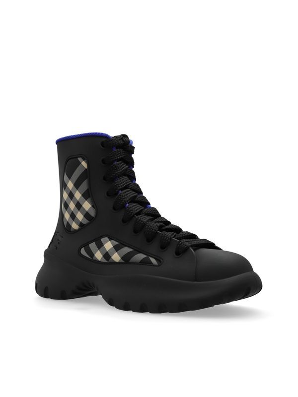 Boulder Check Insert Lace-Up
  Boots