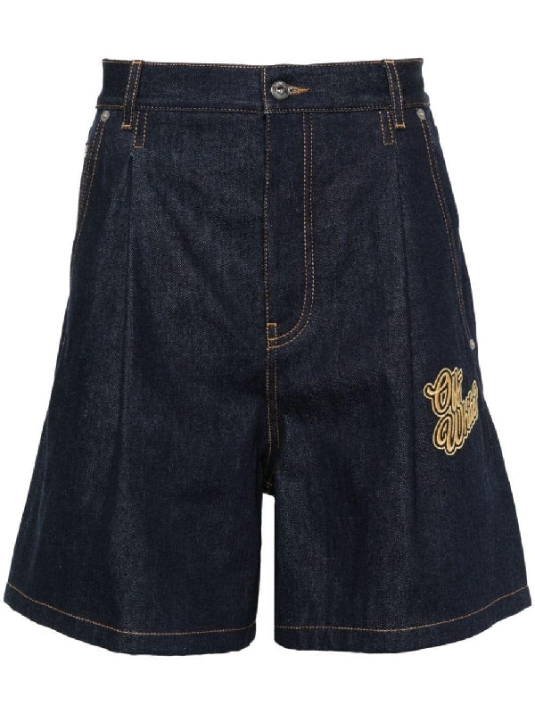 90s Logo Denim Shorts