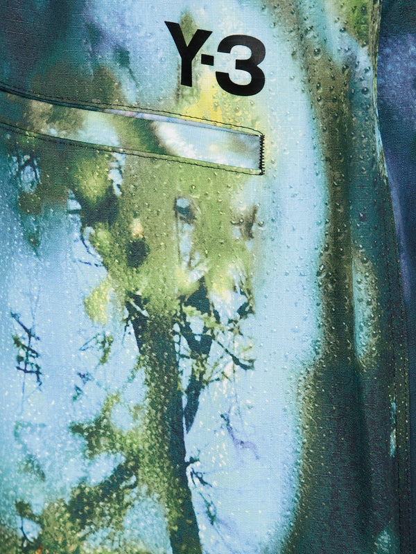 AOP Multicolor Belted Shorts