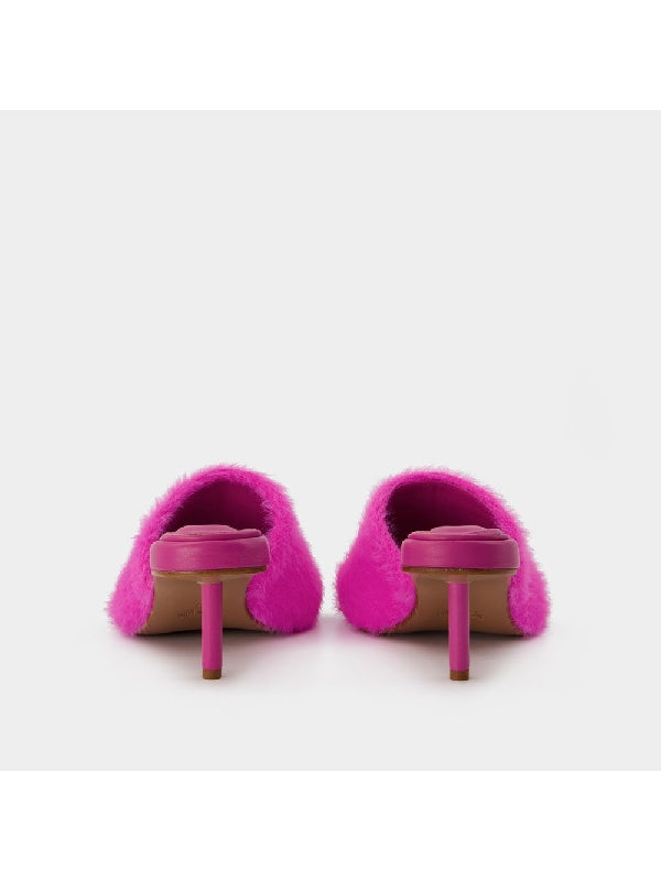 Argilla Fluffy Band Mules Heels