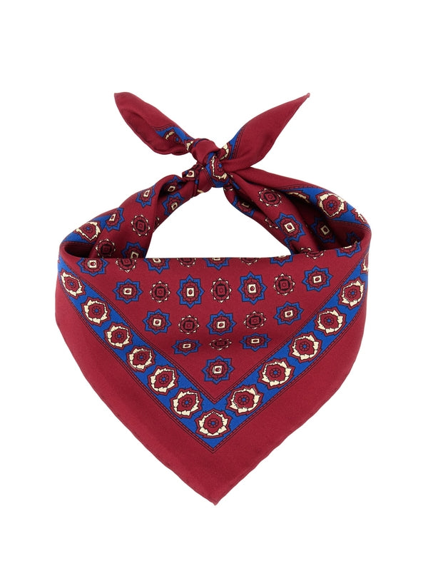 Allover Pattern Silk Scarf