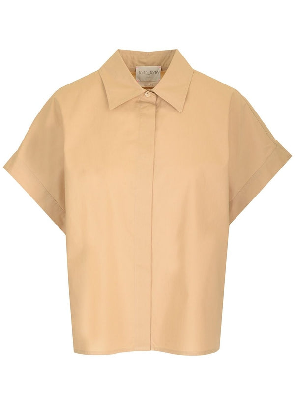 Boxy-fit Cotton Short-sleeve Shirt