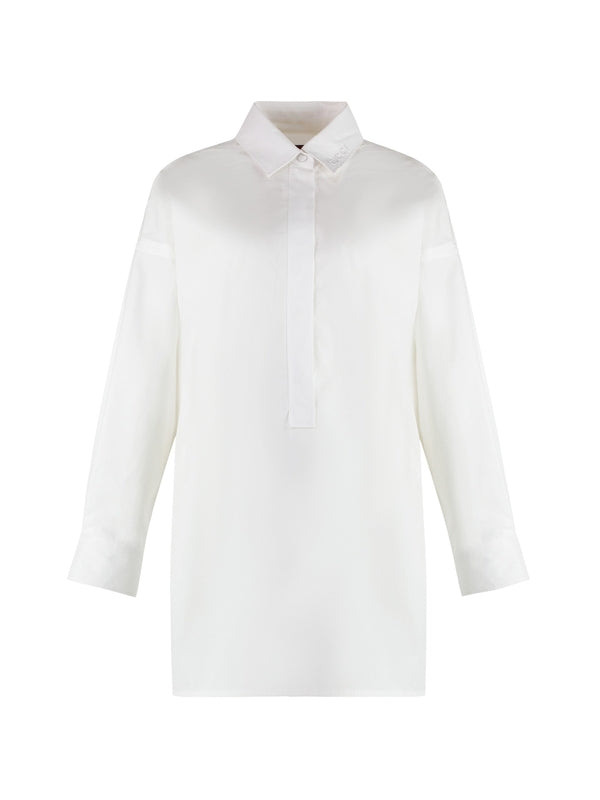 Side Slit Cotton Shirt