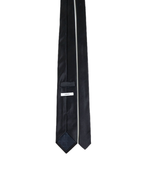 Black Wool Cashmere Necktie