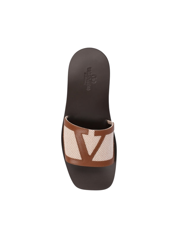 Viva Superstar Canvas Leather Slides