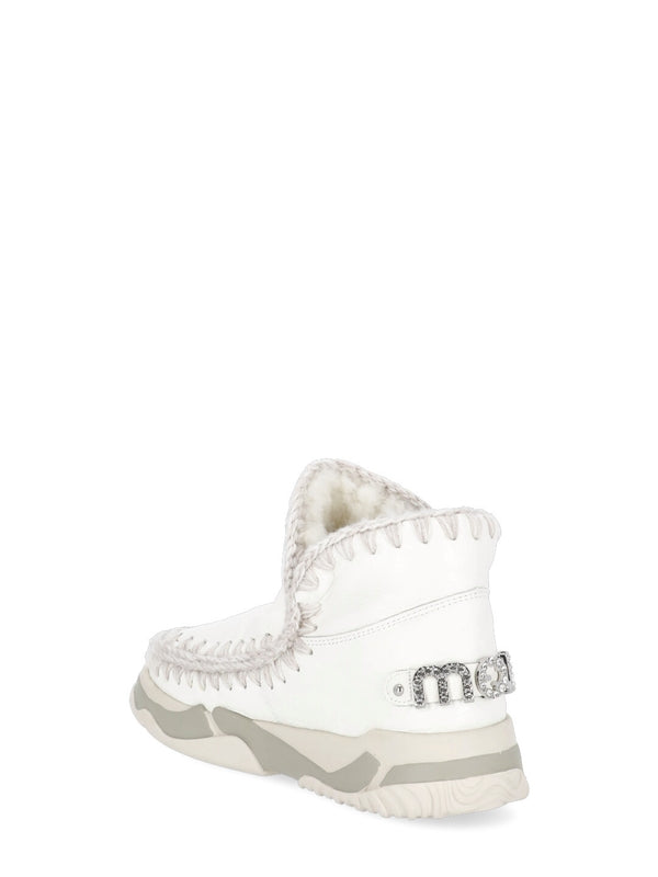 Eskimo Rhinestone Logo High-Top Sneakers