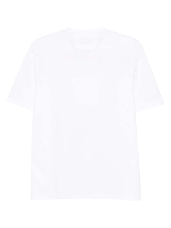 White Cotton Short Sleeve
  T-Shirt