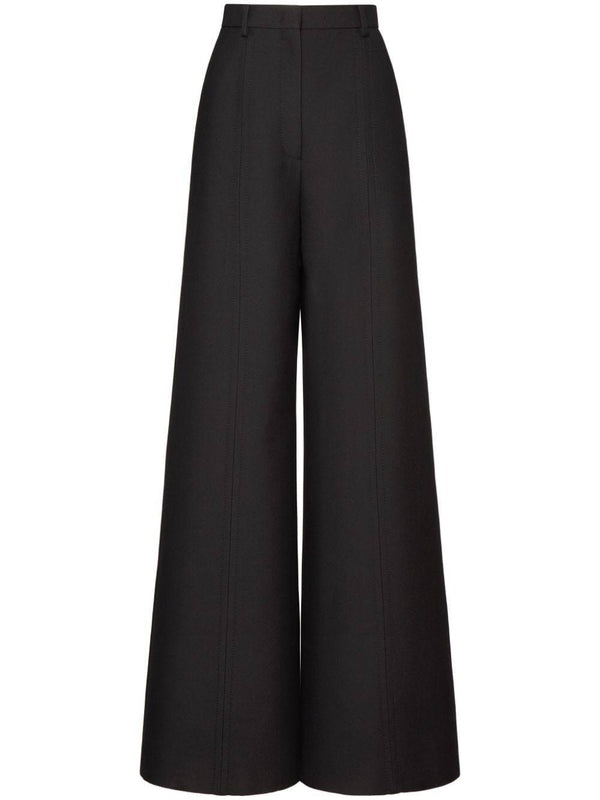 Wool Blend Wide Pants