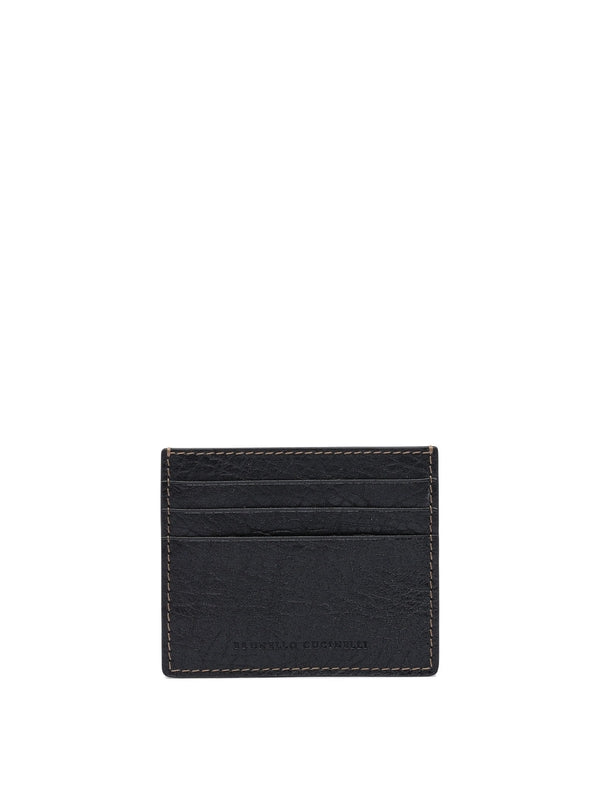 Brunello Cucinelli Black Card Holders