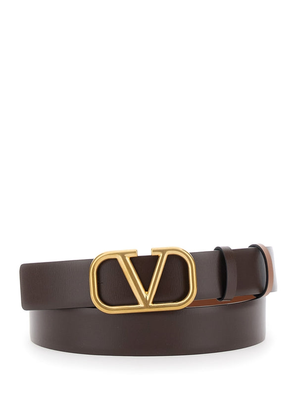 Valentino Brown Leather Belts