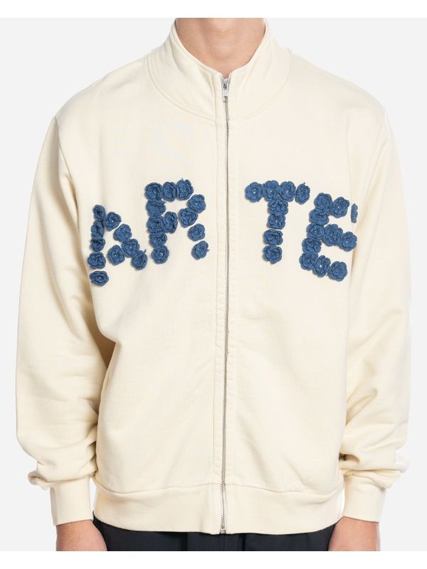 Flower Logo Applique Cotton Jacket